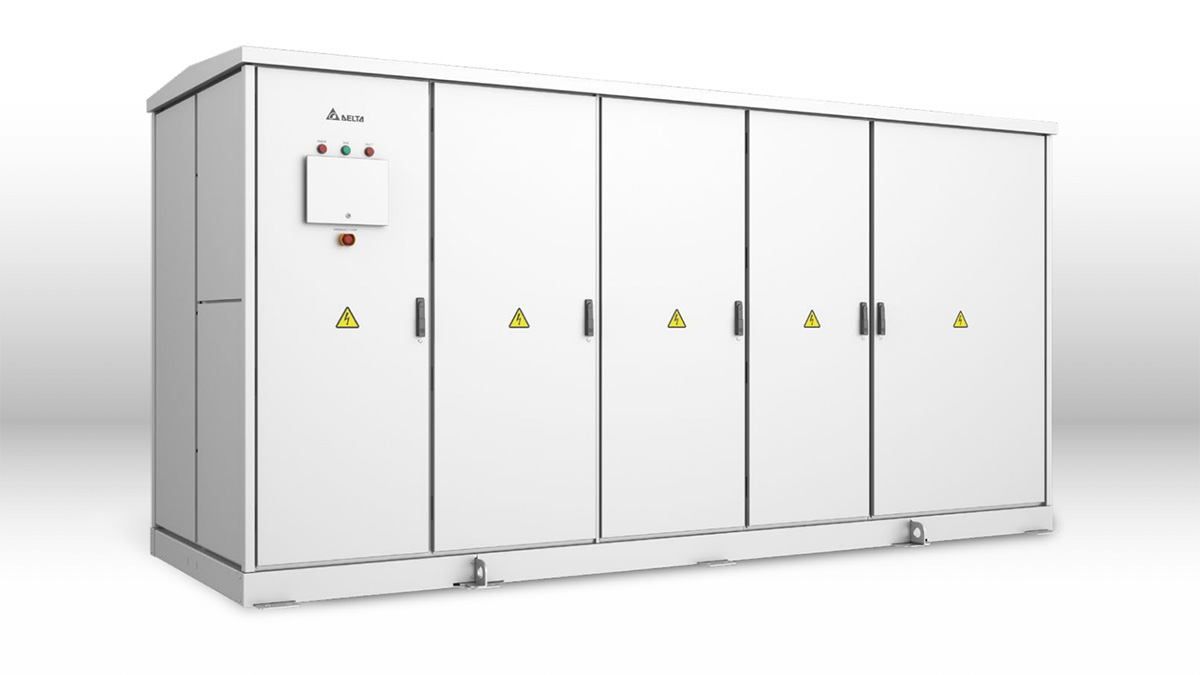 Ipari energiatárolás. Modern ipari méretű energiatároló rendszer.